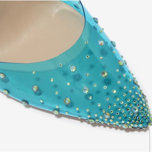 Brand New Women’s Size 7M Mix No. 6 Arlette Pumps With Sparkling Studs Turquoise - Picture 9 of 13